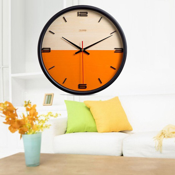 Đồng hồ gỗ 2 màu H650