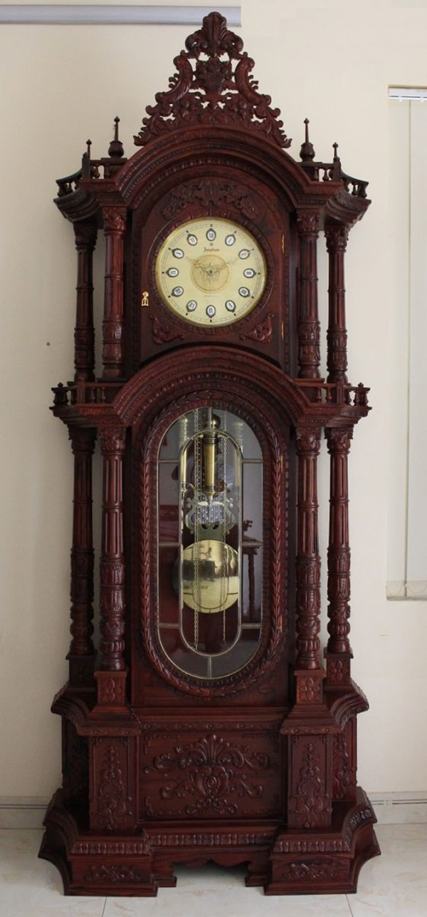 Đồng hồ tủ đứng gỗ cẩm lai XH221