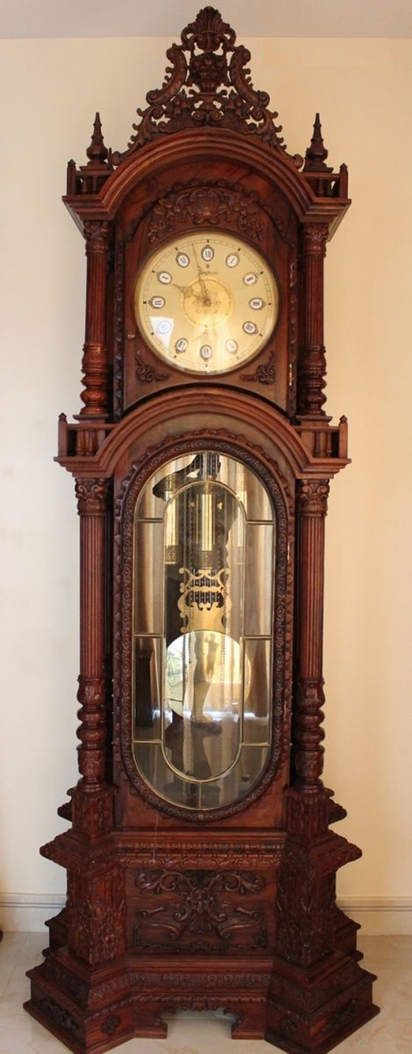 Đồng hồ tủ gỗ cẩm lai quý hiếm XH256